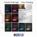 OkaeYa-Toilet Seat Bowl Night Light with LED Sensor Motion Activated Battery Glow for Bathroom (Multicolored)